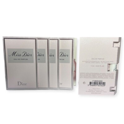 5 x Miss Dior Eau de Parfum EDP Sample Spray 0.03oz/ 1 ml ( total