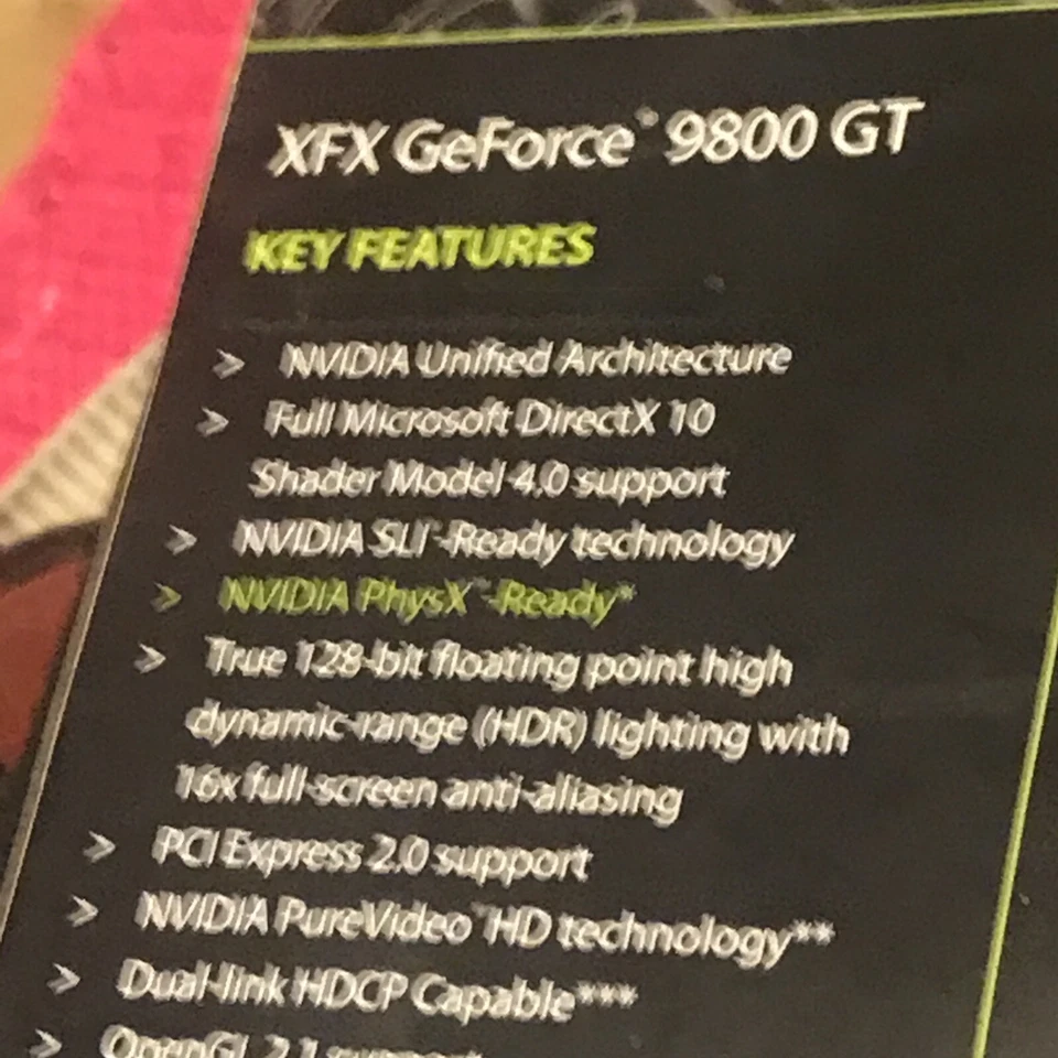 XFX GeForce 9800 GT 512MB GDDR3 Brand Name: XFX - Image 4 of 4