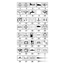 Targhetta faro Luce nautica di profondita per navigazione notturna - 1 PZ  - 14