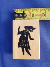 The Rubber Cafe H815 Lady Silhouette rubber stamp