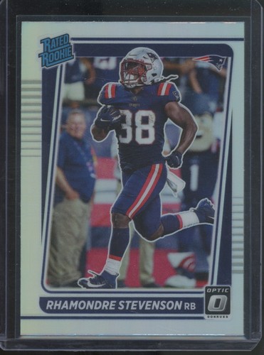2021 Optic Rated Rookie Rhamondre Stevenson Silver Prizm Holo #237 Patriots