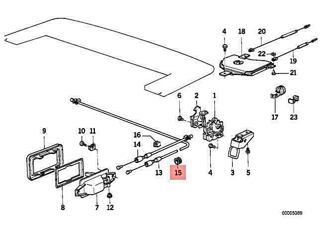 OEM BMW M3 E30 318I 320I 325I CABRIO CONVERTIBLE GROMMET
