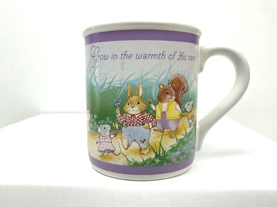 *Follow in the Light of His Way* Mug Mates Coffee Tea Cup Glass God 1988 Rainbow