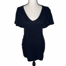 URBAN OUTFITTERS Womens Medium Black Knit Short Dolman Sleeve Sweater Dress