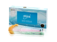 Atomy Toothbrush 99.9% Gold Coated Nano Vitality Brush Oral Care (8pcs / 1set)