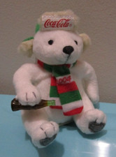 McDonald's Happy Meal Holiday Coca-Cola Plush Polar Bear Toy 2004