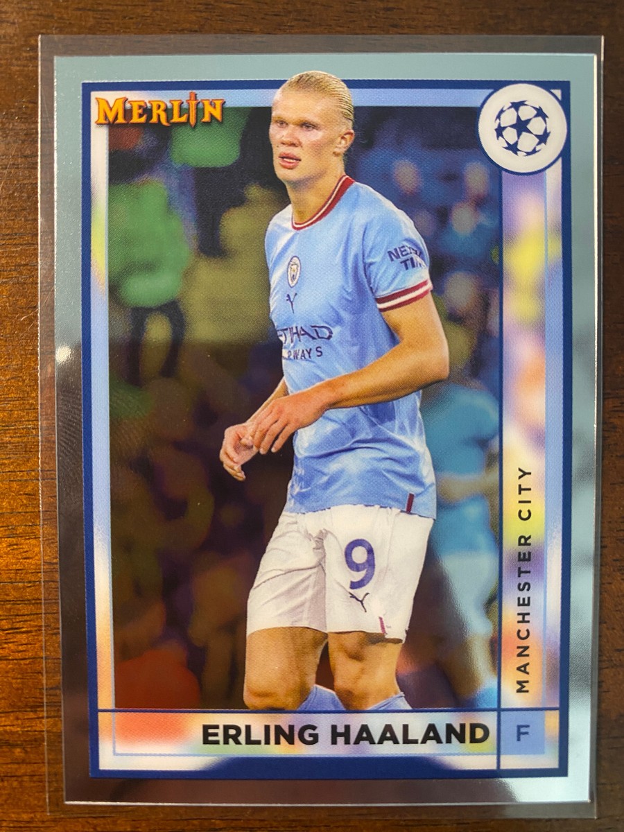 Erling Haaland Topps Chrome リフラクター 2022-23 Topps Chrome Merlin UEFA Erling Haaland #92 Manchester