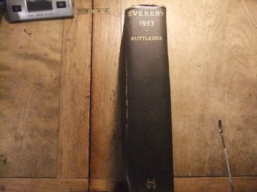 Everest 1933 by Hugh Ruttledge 1934 first UK edition HB | eBay