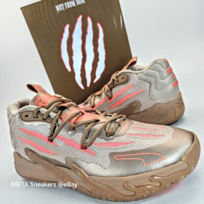 Puma MB.03 US 14 Men's Gold Peach   LaMelo Ball ''Chinese New Year'' 309716 01 NIB