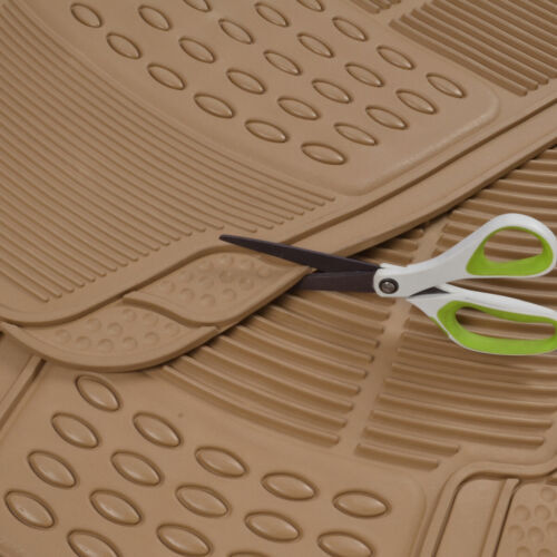 Motor Trend ECO All Season Rubber Car Floor Mats & Cargo Liner Combo - Beige Tan - Bild 6 von 8