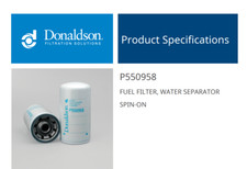 Donaldson P550958 – FUEL FILTER, WATER SEPARATOR SPIN-ON