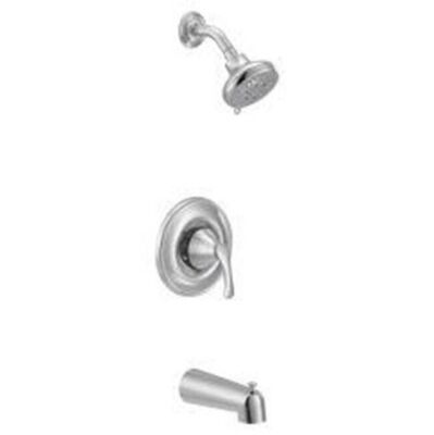 Moen T5153EP SEENA Posi-Temp Tub and Shower Faucet Trim w/ 5-Spray Head - Chrome