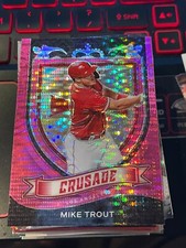 2021 Panini Crusade Pink Pulsar #19 Mike Trout angels! kc57