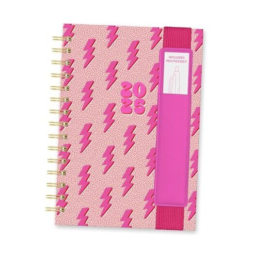 Oliver Daily Academic Planner 2024-2025, Charged Up, 17-Month Charged Up 2025