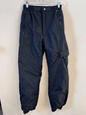 Vintage Edelweiss black cargo ski pants snow pants snowboard unisex waist sz 30