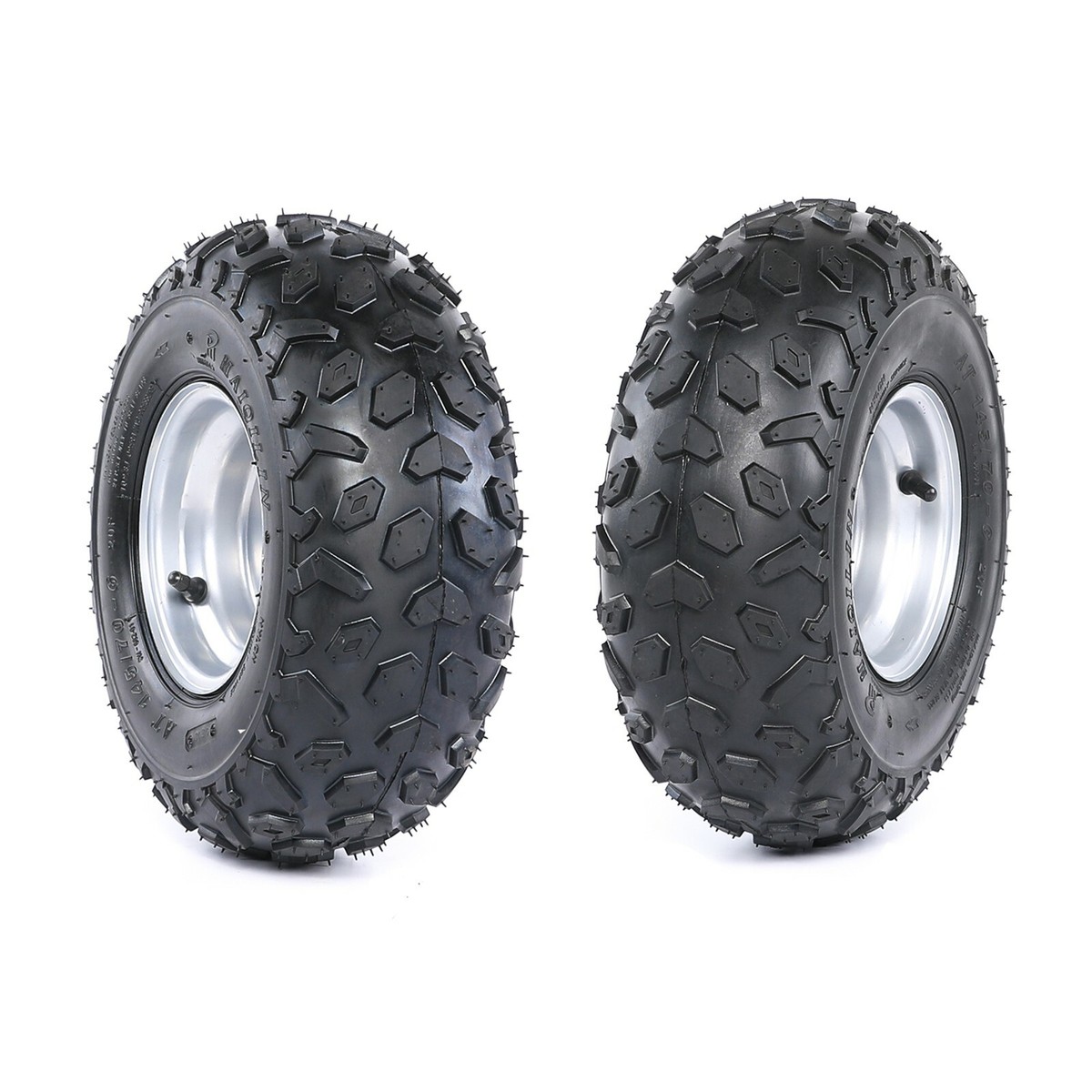 こじこじ 145/70-6'' 145x70-6 Tires Wheel with Rim Go Cart Gokart Quad ATV