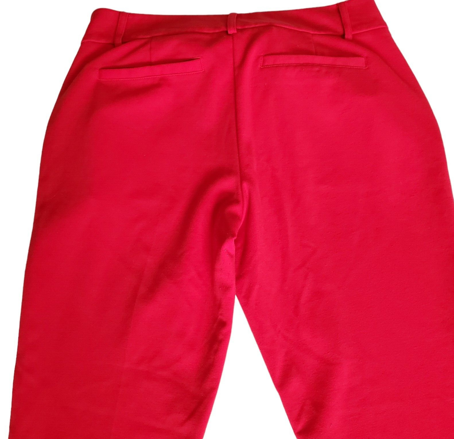 Michael Kors MMK Dress Pants Women's 6 Red Cotton Stretch  Pockets Taper thumbnail 5