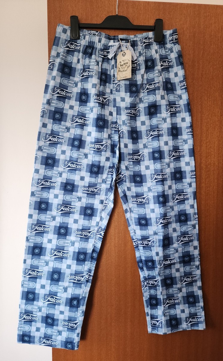 Ford Falcon GT Logo Mens Printed Flannel Sleep Lounge Pants Size L New