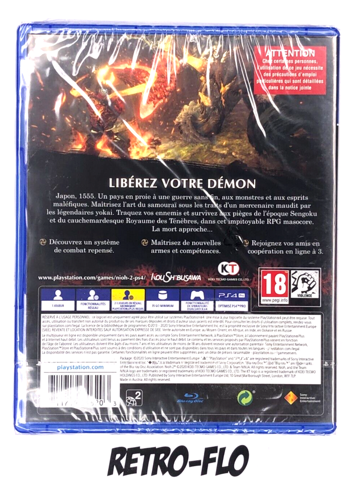 Nioh Sur PS4 – Jeu Neuf Sous Blister