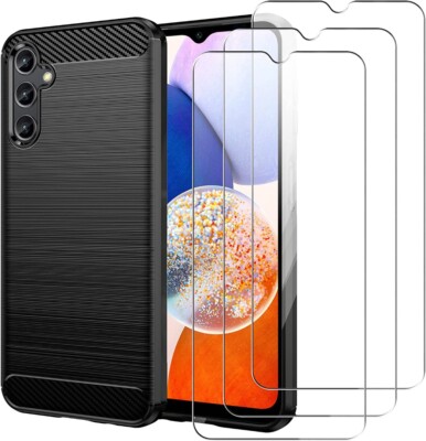 Für Samsung S24 A14 A35 A25 A05S A15 A55 Hülle Silikon Handyhülle & Displayglas