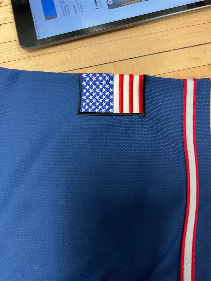 CAMISETA ESTILO BÉISBOL CAPITÁN AMÉRICA VINTAGE RARA 2002 MARVEL COMICS TALLA L Foto 3 de 4