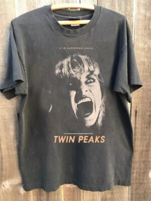 Twin Peaks Laura Palmer Charcoal Unisex Classic Style T shirt Vtg  S-5XL