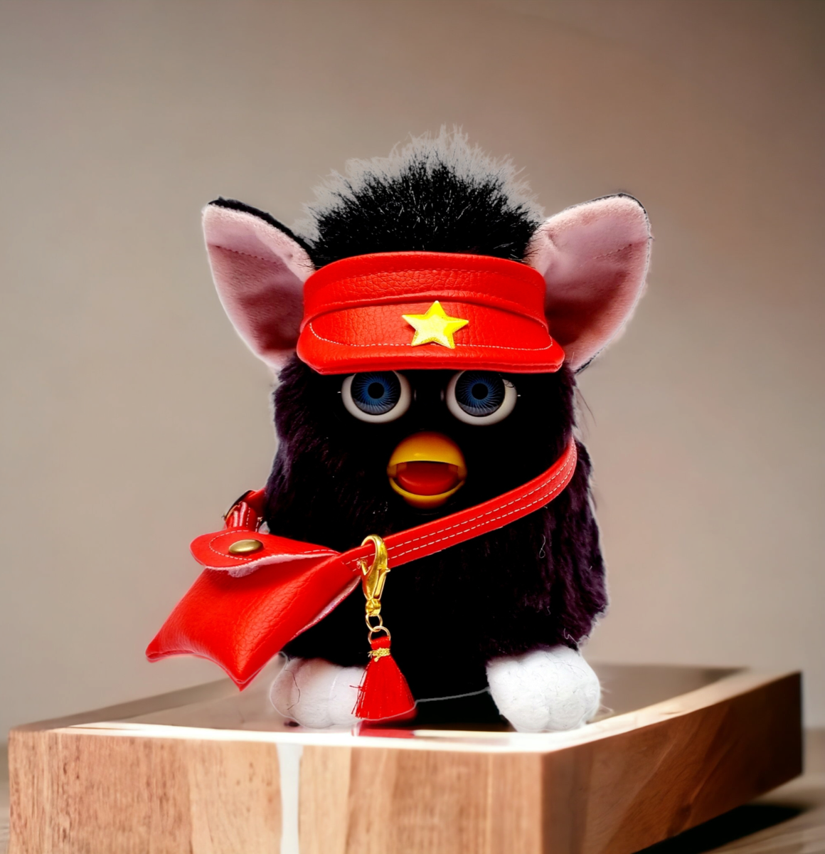 Custom Furby 1998 Witches Cat, vintage furby toy, furby custom