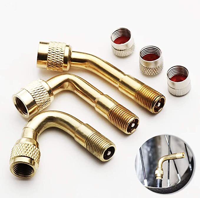 3Pcs Universal Tire Valve Stem Extension 45 90 135 Degree Wheel Tyre For Car