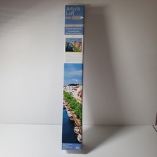 Artist's Loft Paint By Number Kit French Canal Art Set Canvas Painting City