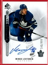 2020-21 SP AUTHENTIC MIKKO LEHTONEN FUTURE WATCH AUTO ROOKIE #230 FWA /999 UD