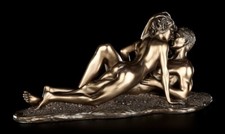 Akt Figur - Die Liebenden - Love on the beach - Veronese Liebespaar Akt Kunst 