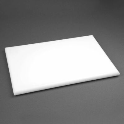 Hygiplas extra dickes Schneidebrett mit hoher Dichte weiß für Bäckerei - 45 x 30 cm