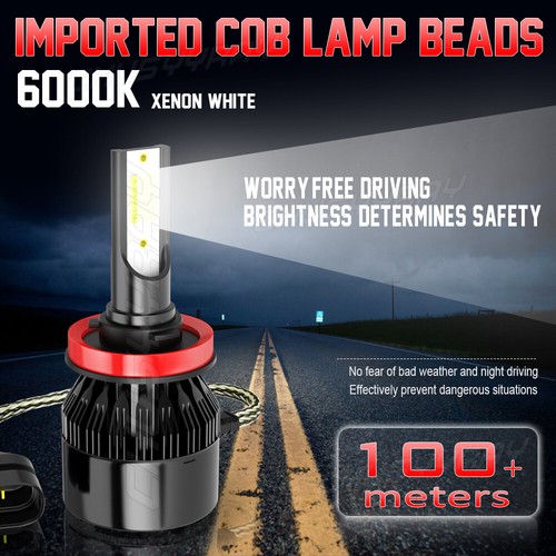 For Jeep Grand Cherokee 2011 2012 2013 Combo LED Headlight + Fog Lamp Bulbs Kit - Picture 7 of 15
