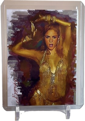 Shakira Limited Art Card No. 22 #16/50 Auto Signed by Edward Vela W/Top Loader