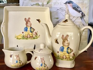 peter rabbit tea coffee sugar set