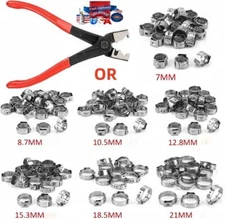 304 Stainless Steel Single Ear Stepless Hose Clamps Assortment Hose Clamp Plier