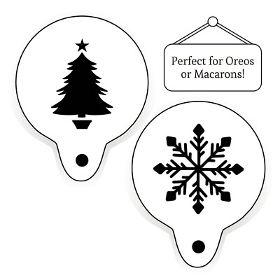 Weihnachtsbaum Schneeflocke Cookie Macaron Schablone Backdekoration Karte Mylar