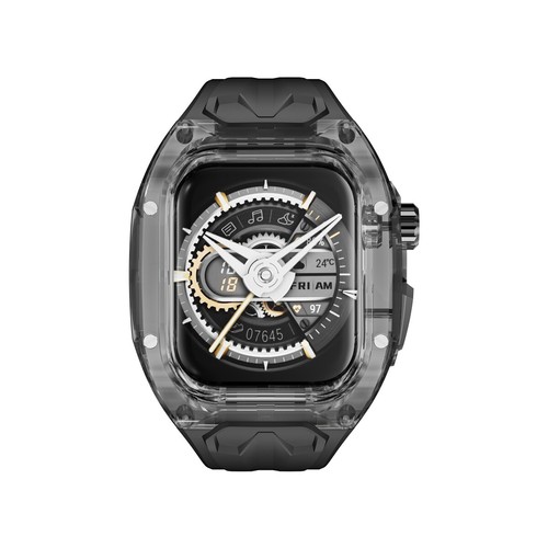 Custodia Trasparente Cinturino Silicone per Apple Watch Ultra e Ultra2 49mm 40/41/44/45mm - Foto 39 di 63