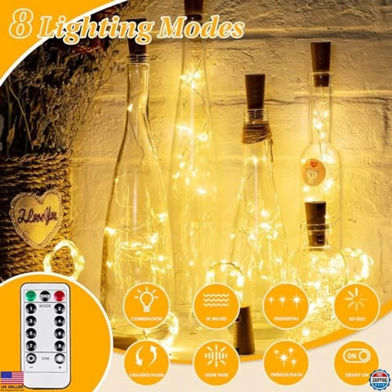 80FT 240LED Battery Operated Fairy Lights with Remote & Timer, 8 Modes, - Image 2 of 4