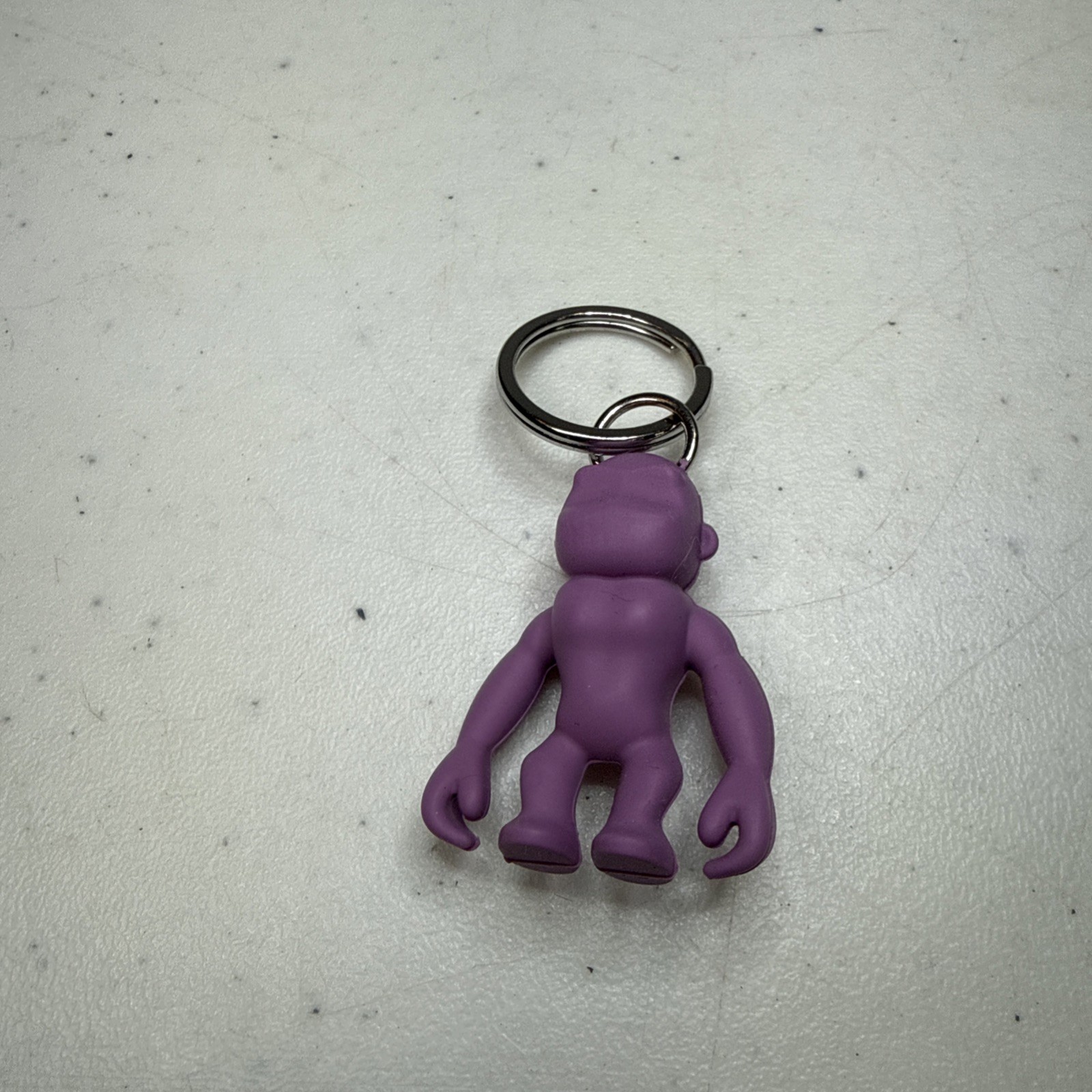 Kipling Rubber Monkey Keychain Purple - image 1