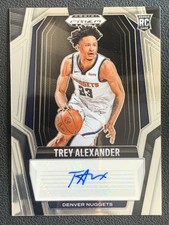 Trey Alexander 2024-25 Panini Prizm Black Rookie Signatures Auto RC #RS-ALX -15l