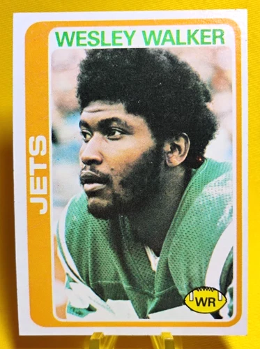 1978 Topps Football #327 Wesley Walker RC (Jets)