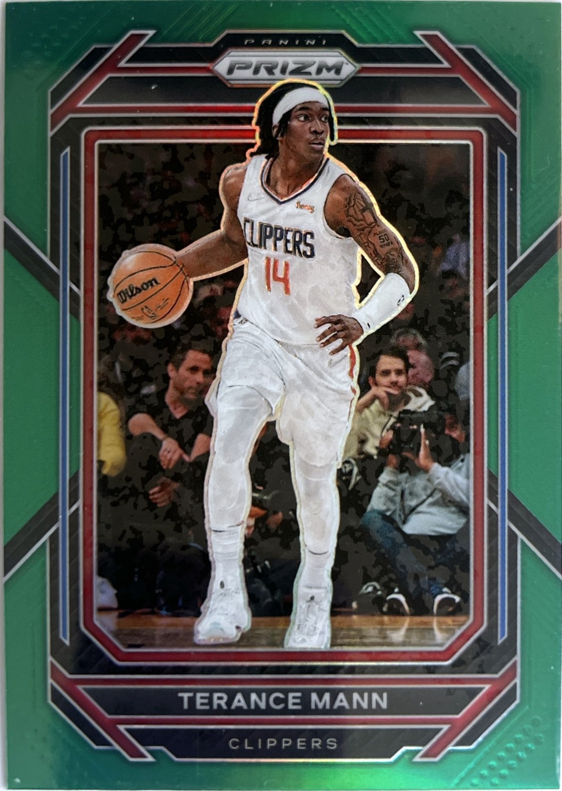 2022-23 Panini Prizm TERANCE MANN Green Prizm #137 NM