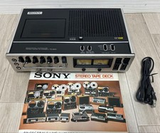 SONY TC-2810 Densuke Stereo Cassette Recorder Vintage Portable Audio Japan
