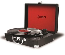 ION Audio Portable Record Player, Suitcase Type, Built-in Speaker, USB Terminal,