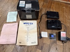 ASIS Vintage Sony Mavica Still Video Camera MVC-C1 MAP-T1 Power Supply Box