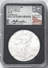 2024 W BURNISHED SILVER EAGLE W MINT MARK ADVANCED RELEASES NGC MS70 GAUDIOSO