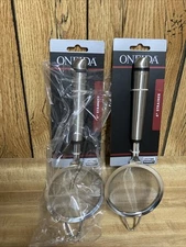 2 Pack Oneida 4” Metal Strainer Brand New