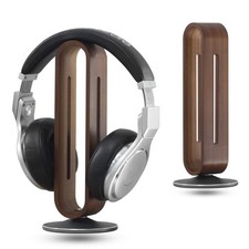 Headphone Stand for Desk,Wood Headset Holder  Aluminum Earphone Stand for Al...
