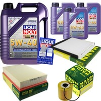 Mann Inspektionspaket 8L Liqui Moly 5W-40 FüR Volvo V70 II 2.4 2.5 T S60 I S80